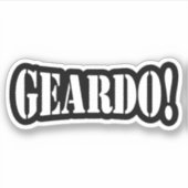 GEARDO! AUFKLEBER (Vorderseite)