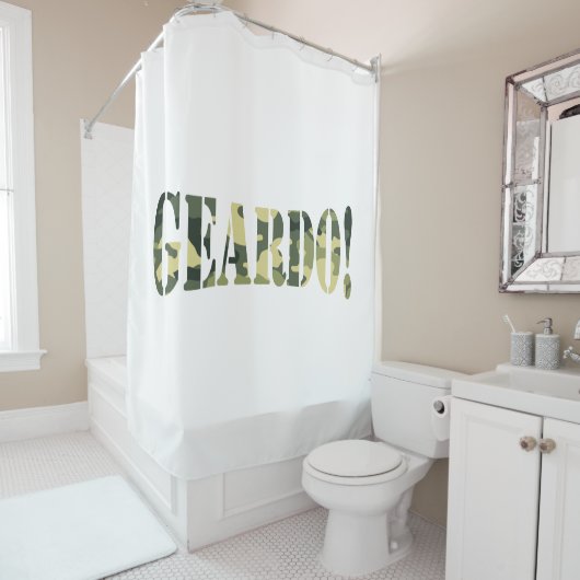 GEARDO! CAMOUFLAGE DUSCHVORHANG (Beispiel)