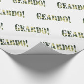 GEARDO! CAMOUFLAGE GESCHENKPAPIER (Ecke)