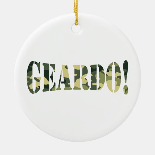GEARDO! CAMOUFLAGE KERAMIK ORNAMENT (Hinten)