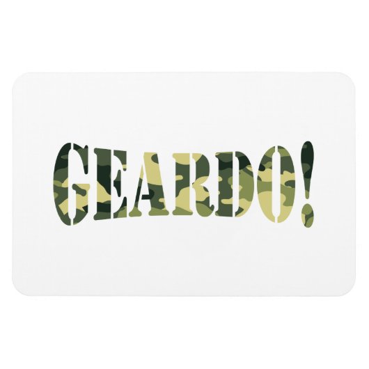 GEARDO! CAMOUFLAGE MAGNET (Horizontal)