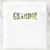 GEARDO! CAMOUFLAGE OVALER AUFKLEBER (Tasche)