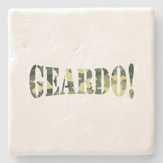 GEARDO! CAMOUFLAGE STEINUNTERSETZER (Vorderseite)