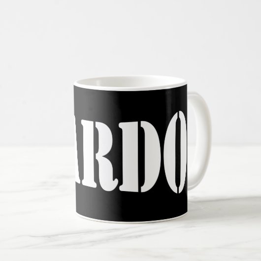 GEARDO! KAFFEETASSE (VorderseiteRechts)