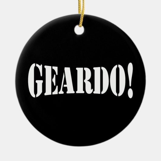 GEARDO! KERAMIK ORNAMENT (Vorne)