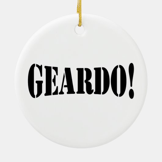 GEARDO! KERAMIK ORNAMENT (Hinten)