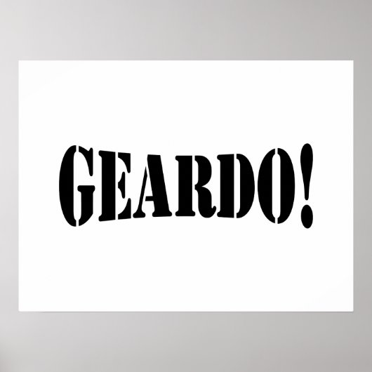 GEARDO! POSTER (Vorne)