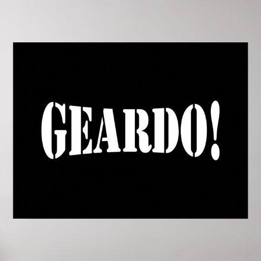 GEARDO! POSTER (Vorne)