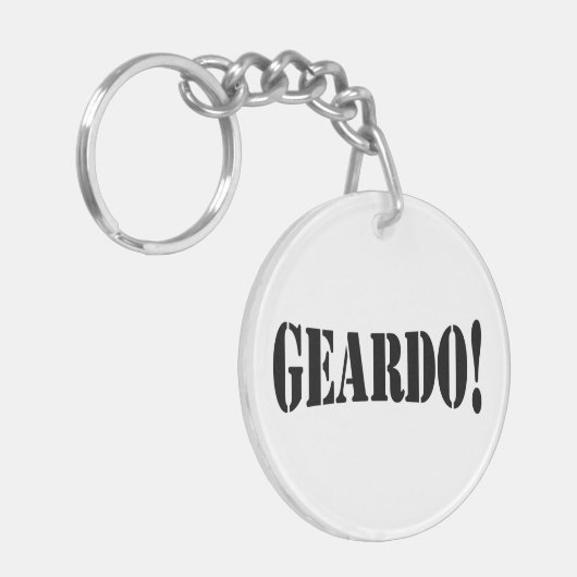 GEARDO! SCHLÜSSELANHÄNGER (Vorderseite links)