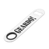 GEARDO! SPEED FLASCHENÖFFNER (Rückseite Schrägansicht)