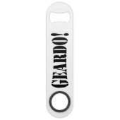 GEARDO! SPEED FLASCHENÖFFNER (Vorderseite)