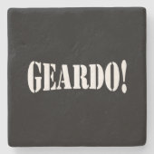 GEARDO! STEINUNTERSETZER (Vorderseite)