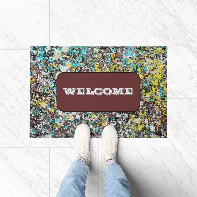 Geared Toward Abstract Art Design Lover Fußmatte (Indoor)