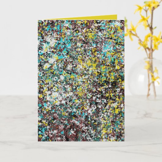 Geared Toward Abstract Art Design Lover Karte (Gelbe Blume)