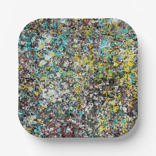 Geared Toward Abstract Art Design Lover Pappteller (Vorderseite)