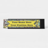 Geared Toward Abstract Art Design Lover Schreibtischnamensplakette (Vorderseite )