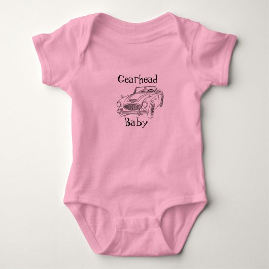 Gearhead Baby Strampler (Vorderseite)