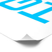 Gearhead-Profil-Silhouette Poster (Ecke)