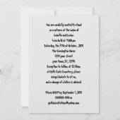 Gearhead Skull Rockabilly Grunge Goth Wedding Einladung (Rückseite)