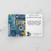 Gearing Up for Baby - Robot Baby Shooter Dankeskarte (Innenseite)