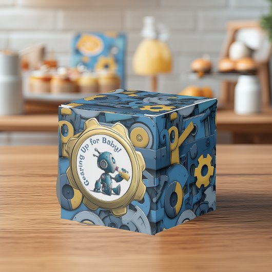 Gearing Up for Baby - Robot Baby Shooter Geschenkschachtel