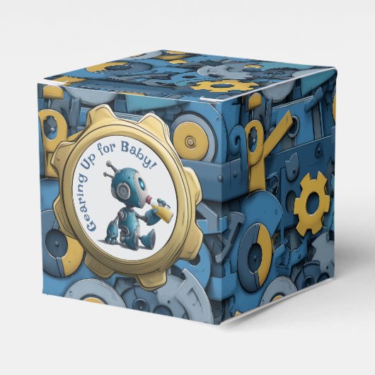 Gearing Up for Baby - Robot Baby Shooter Geschenkschachtel (Vorderseite)