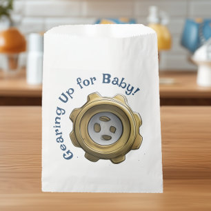 Gearing Up for Baby - Robot Baby Shooter Geschenktütchen