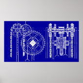 Gears Blueprint Poster (Vorne)