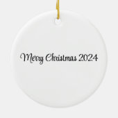 Gears & Cheer: Steampunk Santa & Mrs. Claus Keramik Ornament (Hinten)