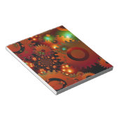 Gears Clock Office Design Digital Art Destination Notizblock (angewinkelt)