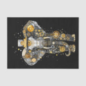 Gears Cogs Wheels Steampunk Elephant AT8 Decoupage Seidenpapier (Vorderseite)