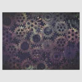 Gears Dark Decoupage Tissue Paper Seidenpapier
