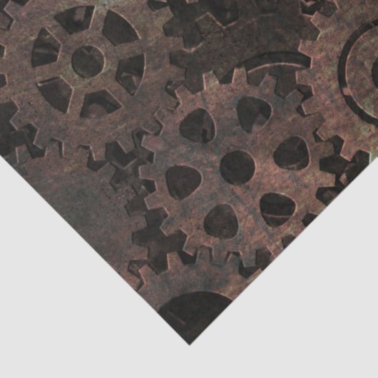 Gears Decoupage Seidenpapier (Detail)