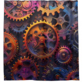Gears-Duschvorhang Duschvorhang (Vorderseite)