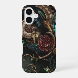 Gears, Florals und Fantasy Fusion iPhone 16 Hülle