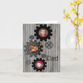 Gears Foto Frame Vatertag Card Karte (Gelbe Blume)