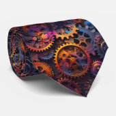 Gears Neck Tie Krawatte (Gerollt)