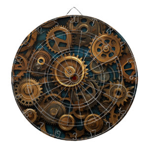 Gears Pattern Dartboard Dartscheibe