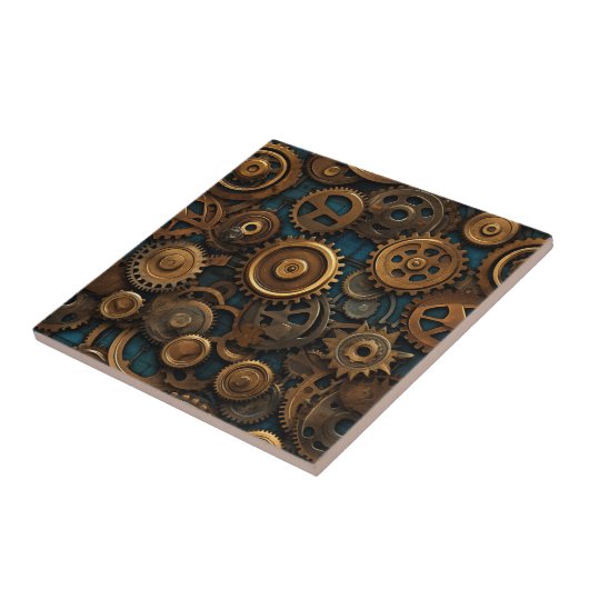 Gears Pattern Tile Fliese (Seite)