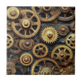 Gears Pattern Tile Fliese (Vorderseite)