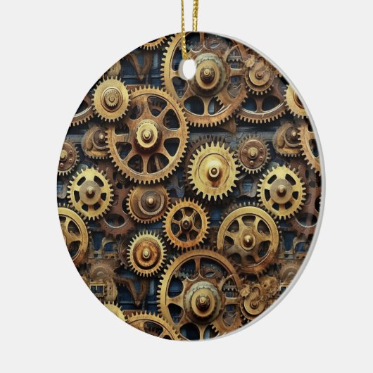 Gears Pattern Weihnachtsschmuck (Links)