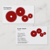 Gears - Ruby on White Visitenkarte (Vorne/Hinten)