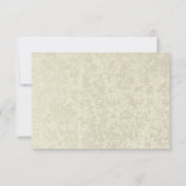 Gears Rustic Industrial Wedding Response RSVP Karte (Rückseite)