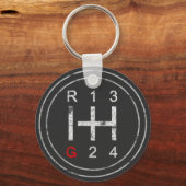 Gearshift Knob Syncro T3 Vanagon Classic Car Schlüsselanhänger (Vorderseite)