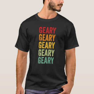 Geary Landkreis Kansas Rainbow Text T-Shirt