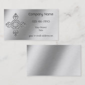 Geätzter Aluminiumentwurf Visitenkarte (Vorne/Hinten)