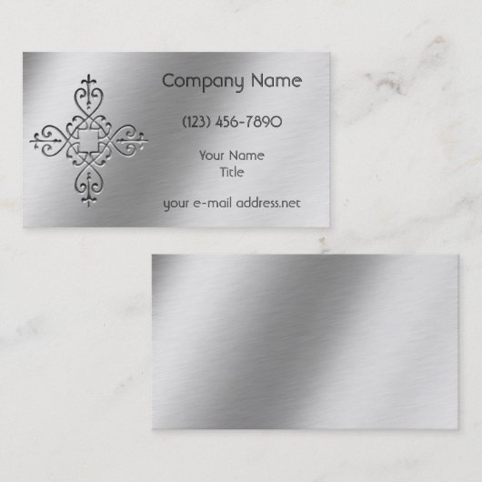 Geätzter Aluminiumentwurf Visitenkarte (Vorne/Hinten)