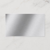 Geätzter Aluminiumentwurf Visitenkarte (Rückseite)