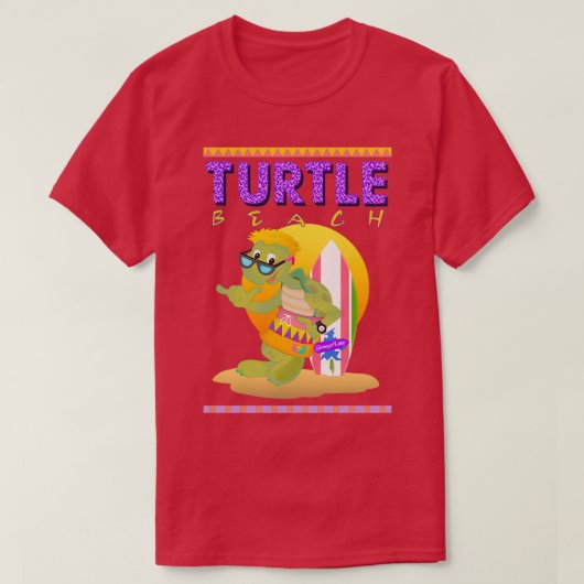 Geauga Lake Turtle Beach Waterpark Butch Hightide T-Shirt (Design vorne)