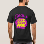 Geaux Lila und Gold T-Shirt (Rückseite)